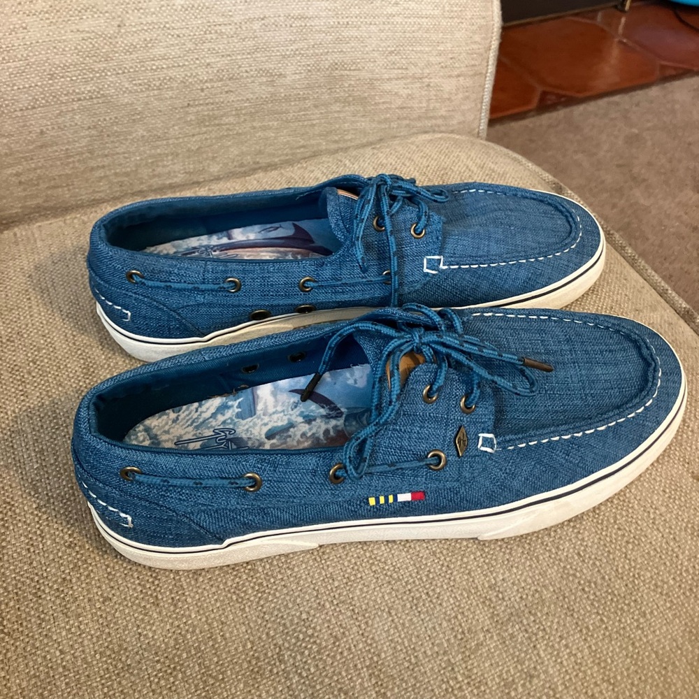 Men’s guy Harvey gulf linen boat shoes